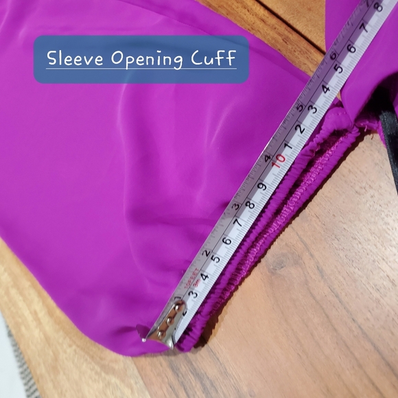 Boutique Vintage Keyhole Choker Off Shoulder Bishop Sleeve Satin Top - Picture 9 of 14